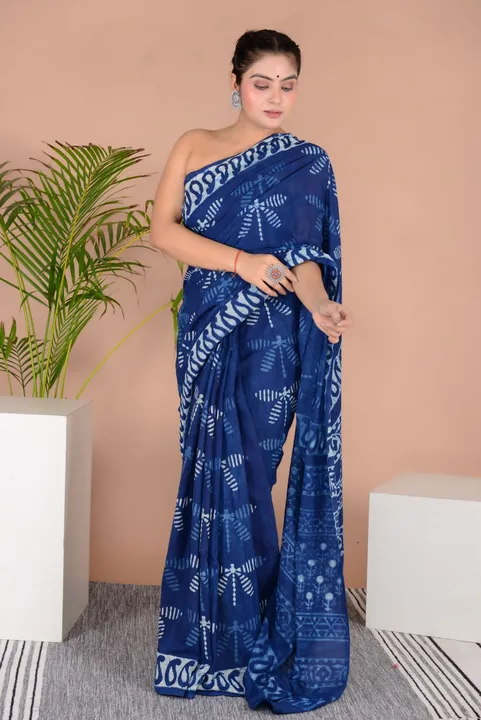 *New Exclusive collection of cotton saree* 

*Cotton mulmul*
*Soft pure cotton mulmul *Hand block pr uploaded by Ayush Handicarft on 7/28/2023