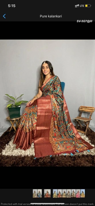 Banarasi silk kalamkari  uploaded by Suyukti Creation on 7/28/2023