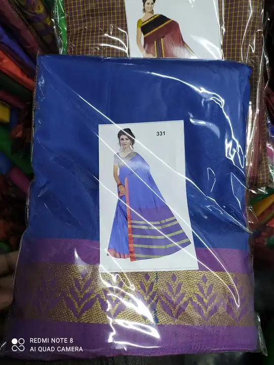 Cotton silk saree uploaded by wholsale market on 7/28/2023