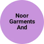 Business logo of Noor garments and clothes