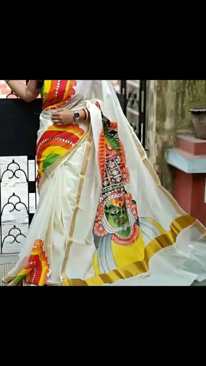 Kerala cotton print saree  uploaded by Sujata saree cantre on 7/28/2023