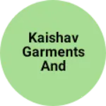 Business logo of Kaishav garments and textile