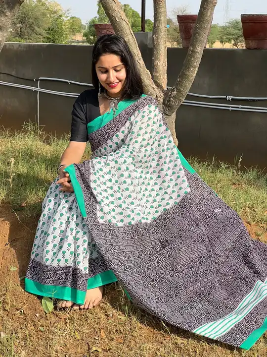 Cotton mulmul Saree uploaded by business on 7/28/2023