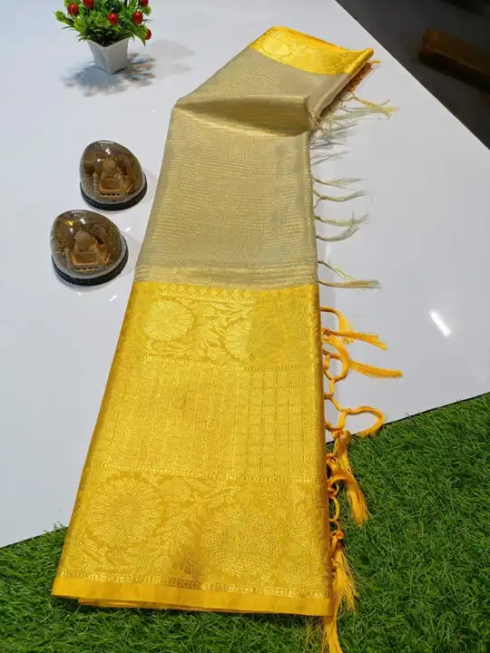 Banarasi tissue silk saree  uploaded by Feyazi art silk saree on 7/28/2023