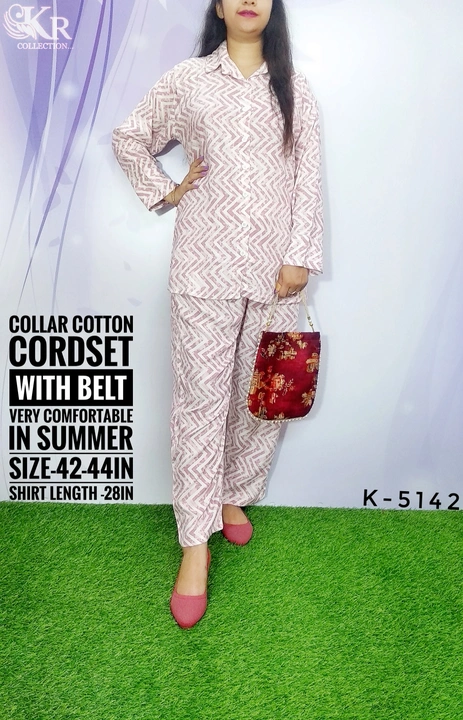 Cotton cordset uploaded by krishna radha collection on 7/28/2023