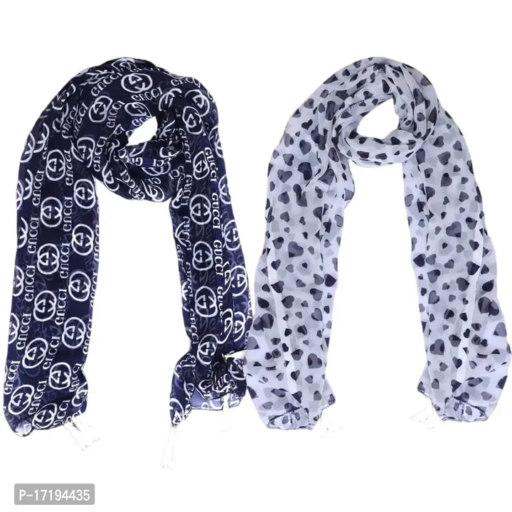 Duobrii Women's Printed Georgette Fancy Stylish Stoles/Scarf-Pack Of 2 (B_C_13202389_Multi61_Free Si uploaded by business on 7/28/2023