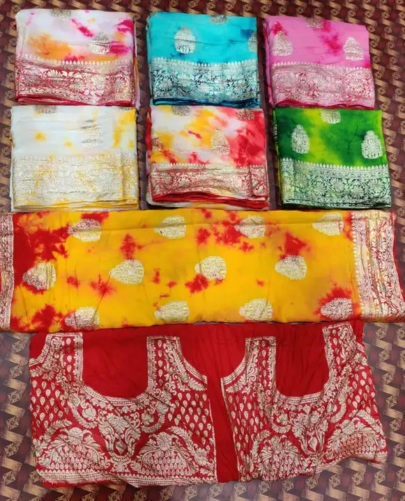 Note.   blouse or saree ka fabric pure dola  ayaga

🕉️🕉️🕉️🔱🔱🔱🕉️🕉️🕉️

New launching  havi   uploaded by Gotapatti manufacturer on 7/29/2023