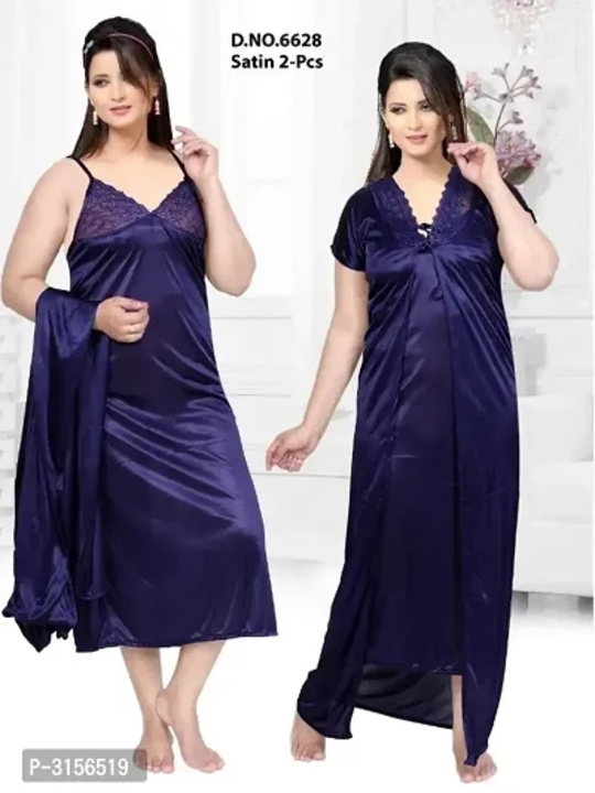 Designer 2-IN-1 Satin Night Gown With Robe
 uploaded by Prince Tiwari on 7/29/2023