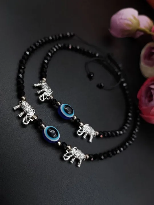 Kamaakshi evil eyes anklets  uploaded by Kamaakshi fashion collections on 7/29/2023
