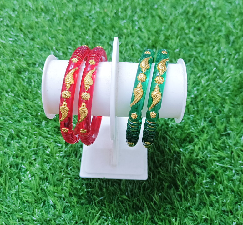 Plastic and Copper bangles Pair uploaded by Shree Jagdamba Bangles on 7/29/2023