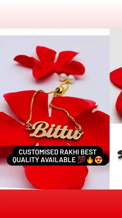 Post image Hey! Checkout my new product called
Customised Rakhi.