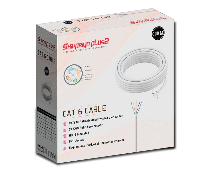 Shivpriya Plus2 100Mtr Cat6 Ethernet Cable (Grey) uploaded by business on 7/29/2023