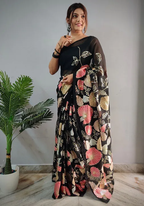 Georgette saree  uploaded by RV FASHION on 7/29/2023
