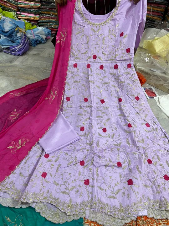 Anarkali frock suit uploaded by Manseerat collection on 7/29/2023