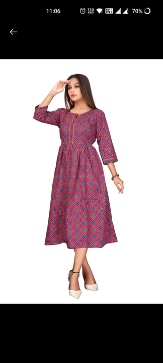 FEEDING COTTON KURTI GOWN  uploaded by business on 7/29/2023