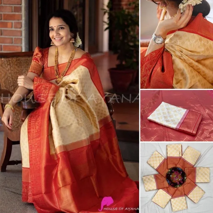 Soft lichi silk saree  uploaded by RV FASHION on 7/29/2023