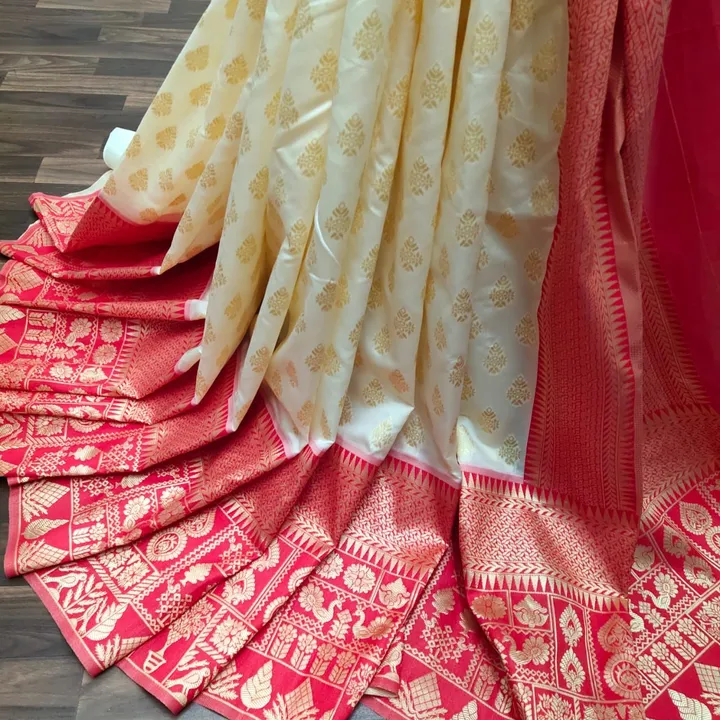 Soft lichi silk saree  uploaded by RV FASHION on 7/29/2023