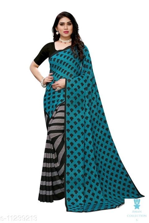 Trendy attractive saree  uploaded by Aman enterprise  on 3/18/2021