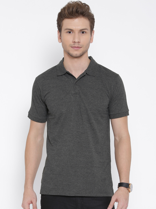 🔥 Elevate your style with our sleek Hot Button Polo Collar in solid dark grey! 😎 uploaded by Hotbutton.in  on 7/29/2023