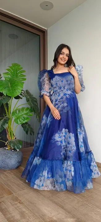 Sukhkarta Clothing Tabby Organza  Gown  uploaded by Sukhkrta clothing  on 7/29/2023