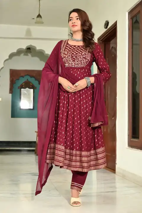 3 pcs kurti with dupatta and salwar  uploaded by Rohit creation on 7/29/2023