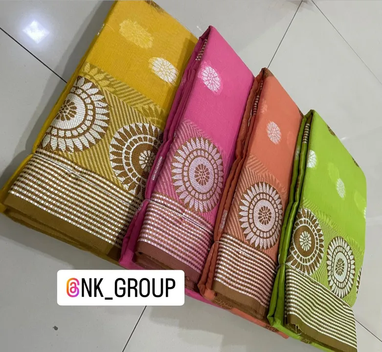 Cotton saree  uploaded by Shree Kuberji textile on 7/29/2023