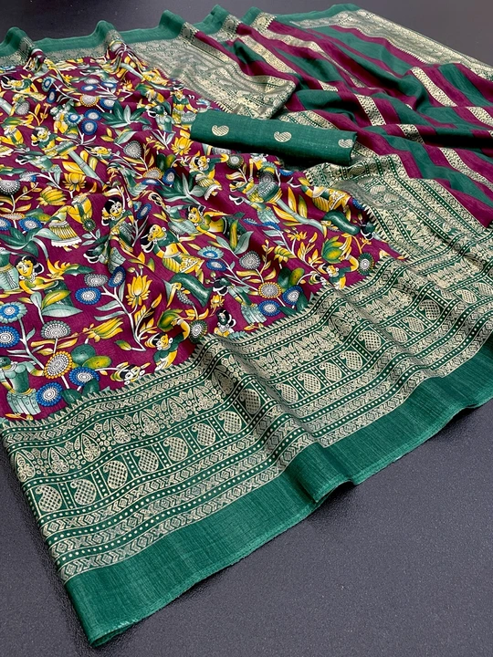 Printed saree  uploaded by RV FASHION on 7/29/2023