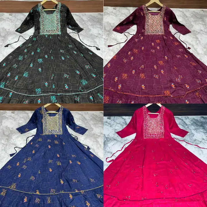 New fancy dress (1013 to 1016) uploaded by Varun prints on 7/29/2023