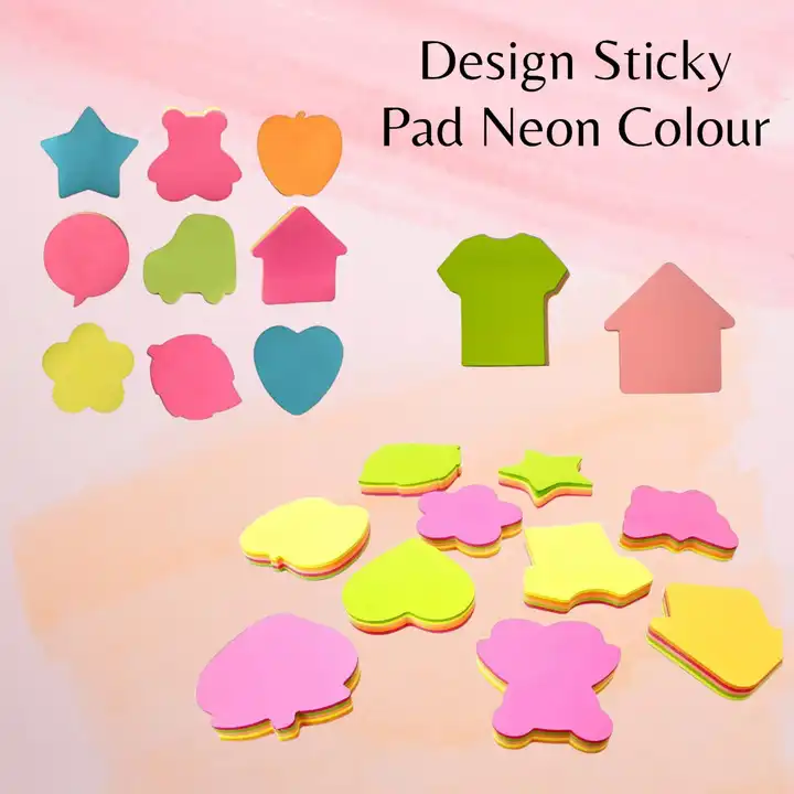 Sticky pad 🗓️ with shapes  uploaded by Sha kantilal jayantilal on 7/29/2023
