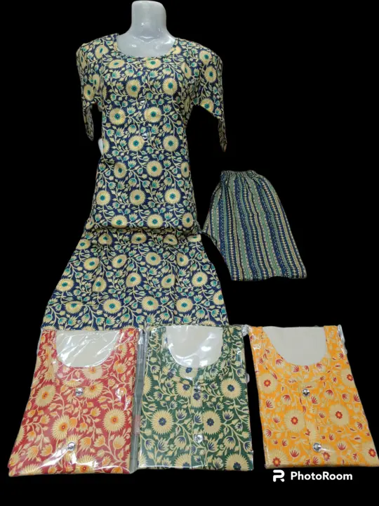 Capsule print kurti pent set uploaded by business on 7/29/2023
