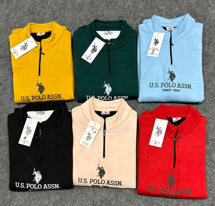 USPA FLEECE HALF ZIP SWEWTSHIRTS FOR MEN uploaded by VED ENTERPRISES  on 7/29/2023