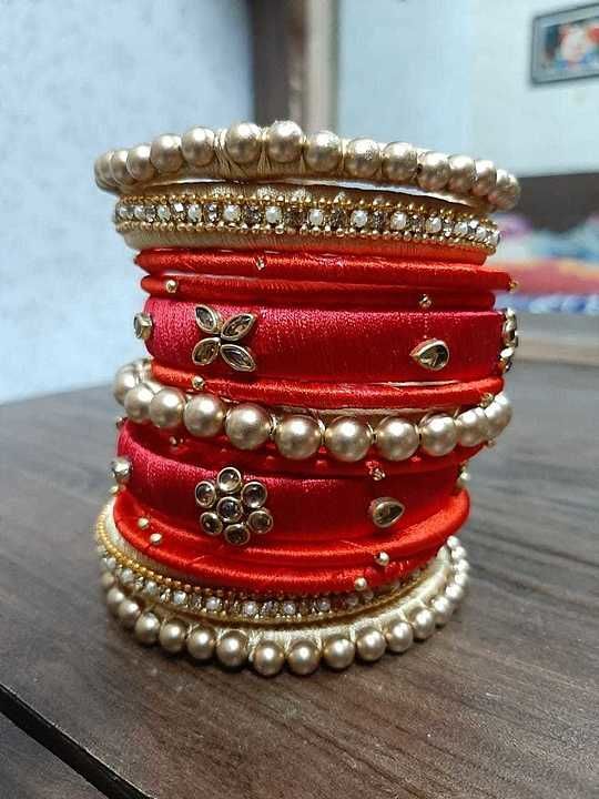 Silk thread bangles  uploaded by business on 7/16/2020