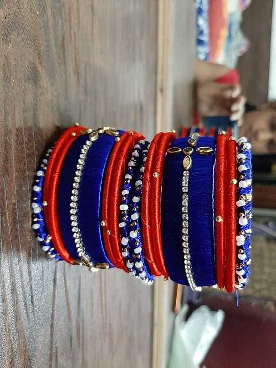 Silk thread bangles  uploaded by business on 7/16/2020