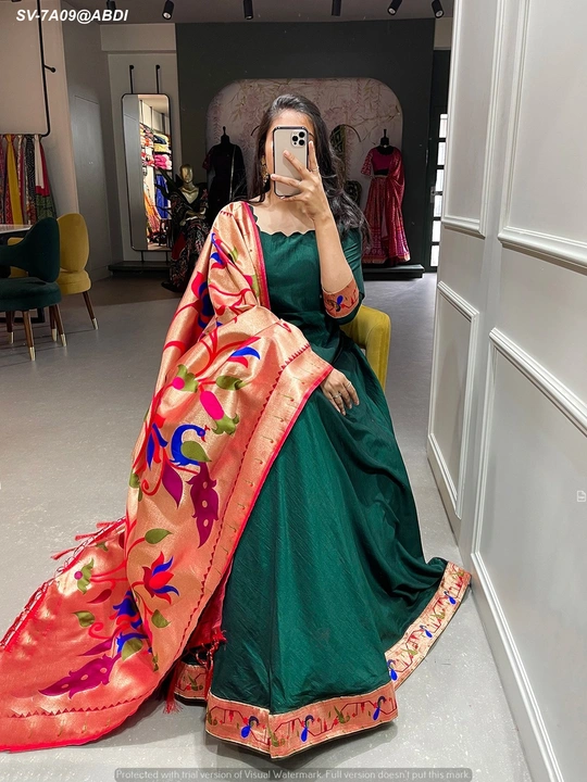 Chinnon gown uploaded by Suyukti Creation on 7/29/2023