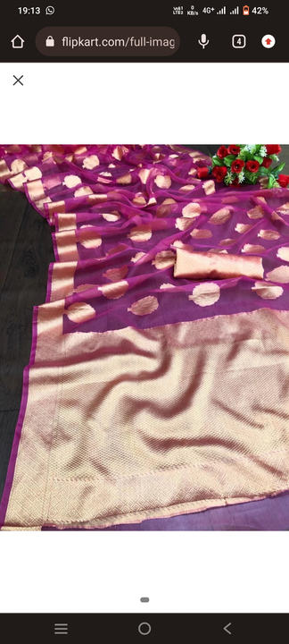 Organza saree  uploaded by business on 7/29/2023