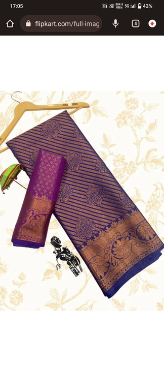 Copper silk saree  uploaded by Shree Kuberji textile on 7/29/2023
