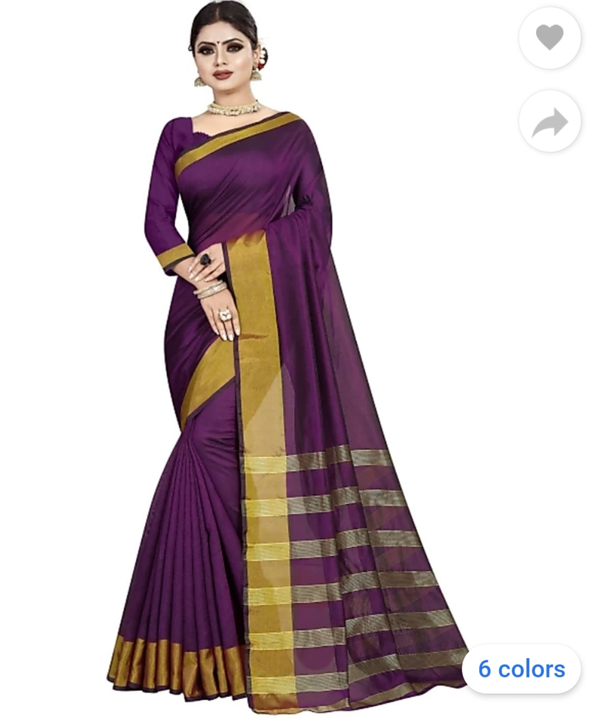 Chanderi cotton saree  uploaded by Shree Kuberji textile on 7/29/2023