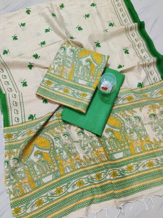 Khadi cotton printed suit set uploaded by Leo Galaxy on 7/29/2023