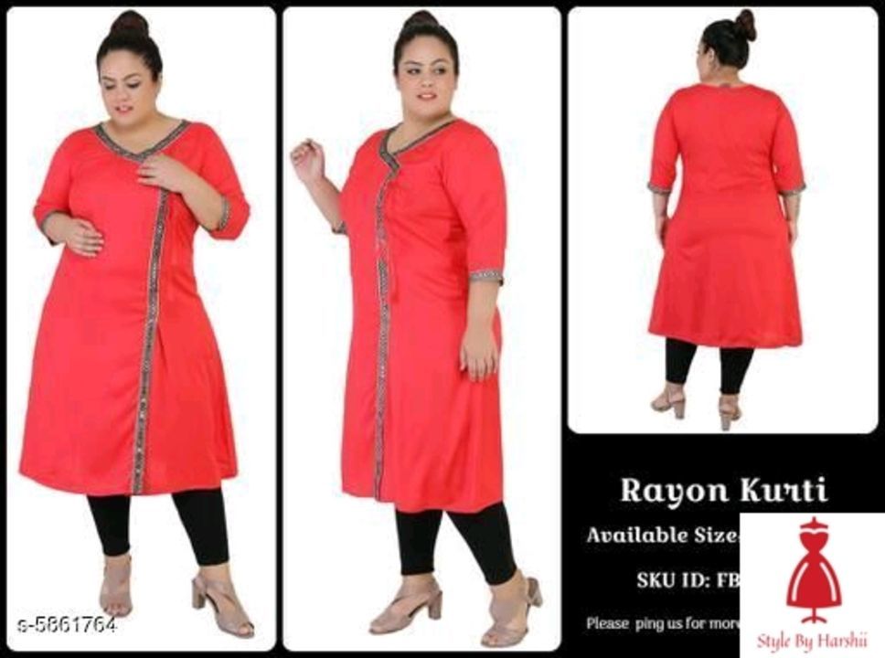 Plus size kurti uploaded by business on 3/18/2021