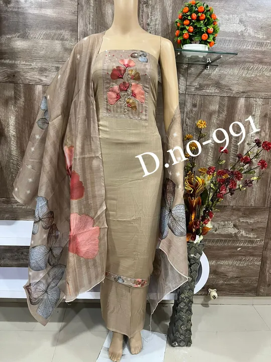 Cotton Embroidery Hand Work Suit And Dress Material  uploaded by Zuberiya Global on 7/29/2023