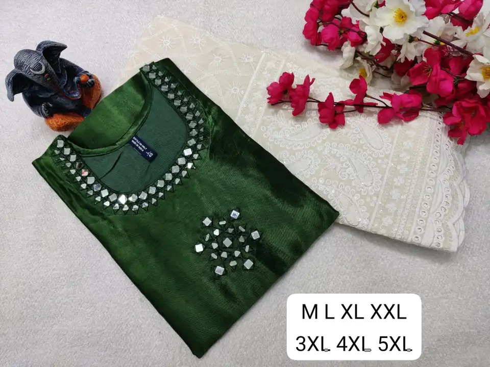 Maslin silk kurti with plaza  uploaded by Jaliyan Fashion Hub on 7/29/2023
