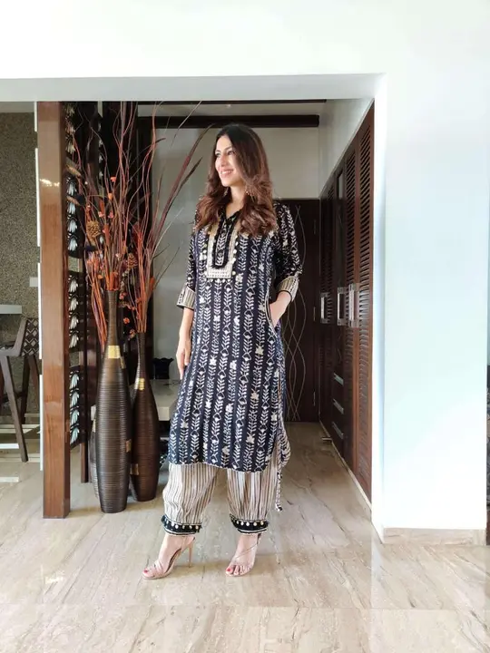 Beautiful des8gner kurti with pant  uploaded by Classic Collection on 7/29/2023
