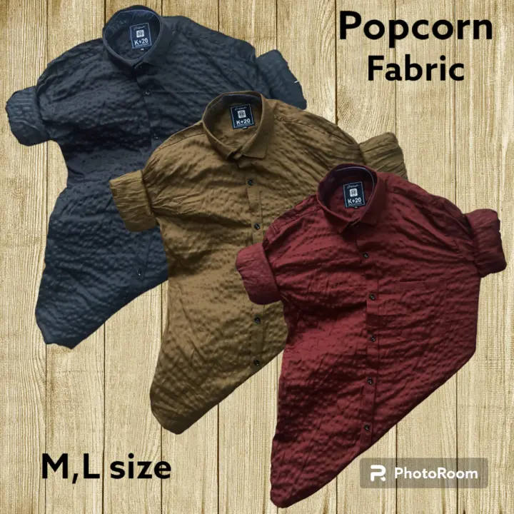 Mens popcorn shirts uploaded by Hasmukh creation on 7/30/2023