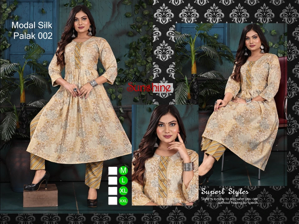 modal silk naryra cut 2 pcset uploaded by business on 7/30/2023