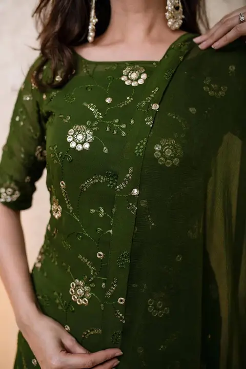 Sukhkarta Clothing Georgette Sharara uploaded by Sukhkrta clothing  on 7/30/2023
