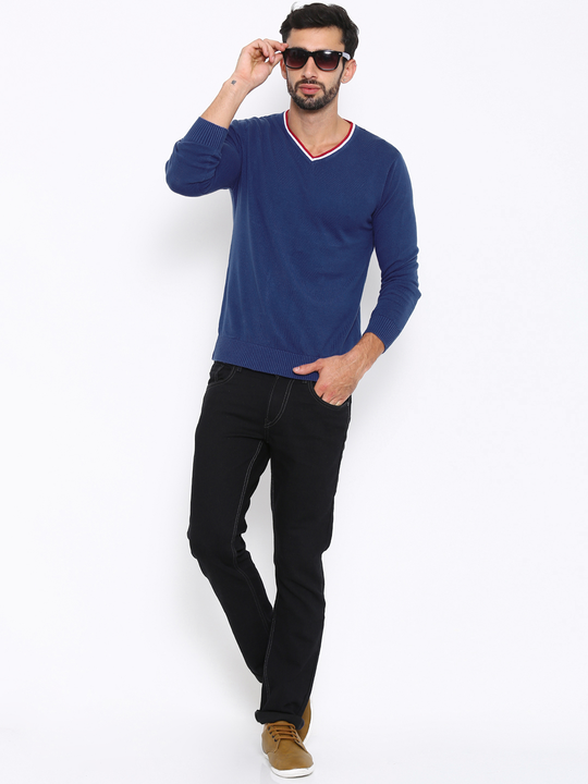 Elevate your style with our sizzling "Hot Button" V-Neck Full Sleeve Blue T-shirt for Men!  uploaded by Hotbutton.in  on 7/30/2023