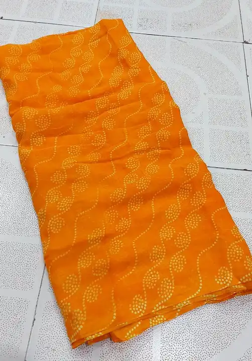 Lehriya daily wear saree krs uploaded by pink Rose fashion Store  on 7/30/2023