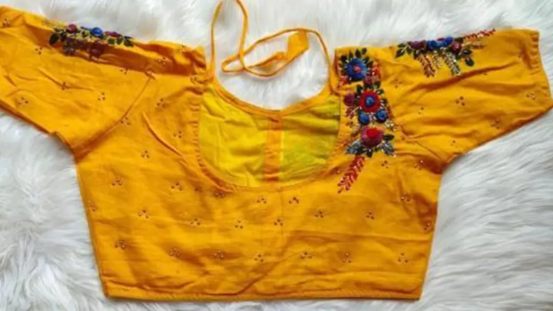 Embroidery cotton blouse  uploaded by Puja's collection on 7/30/2023