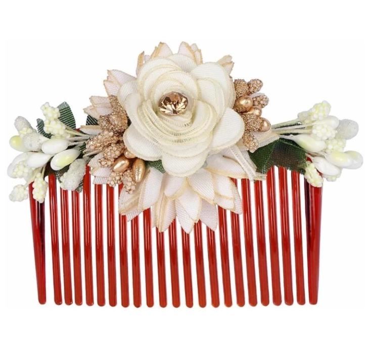 Flower hair juda clips .( pack of 3) at 100/- uploaded by Online business on 7/30/2023