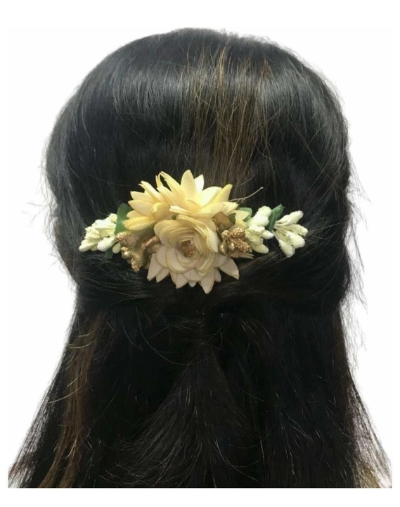 Flower hair juda clips .( pack of 3) at 100/- uploaded by Online business on 7/30/2023